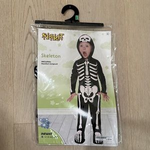 Spirit Skeleton hooded jumpsuit costume - Size 12-18 months